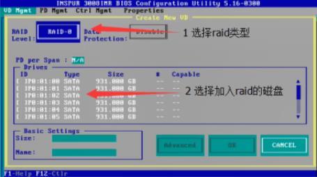 Raid 0、Raid 1、Raid 5、Raid 10、热备盘配置步骤详解